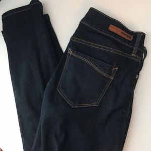 Express Dark Wash Mid Rise Cropped Jeans Size 2